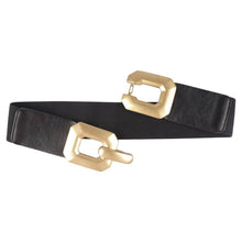 Load image into Gallery viewer, DOUBLE RECTANGLE BUCKLE ELASTIC BELT
