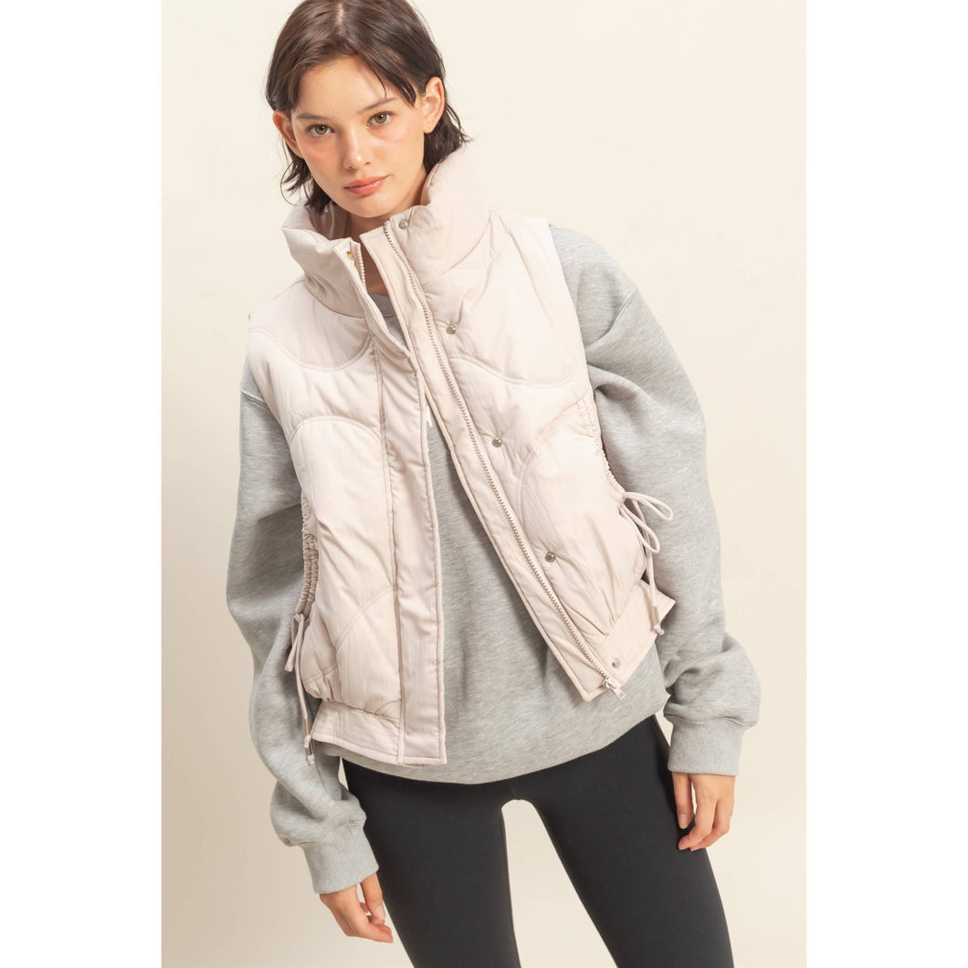 The Ridge High Quilted Puffer Vest (4 Colors)