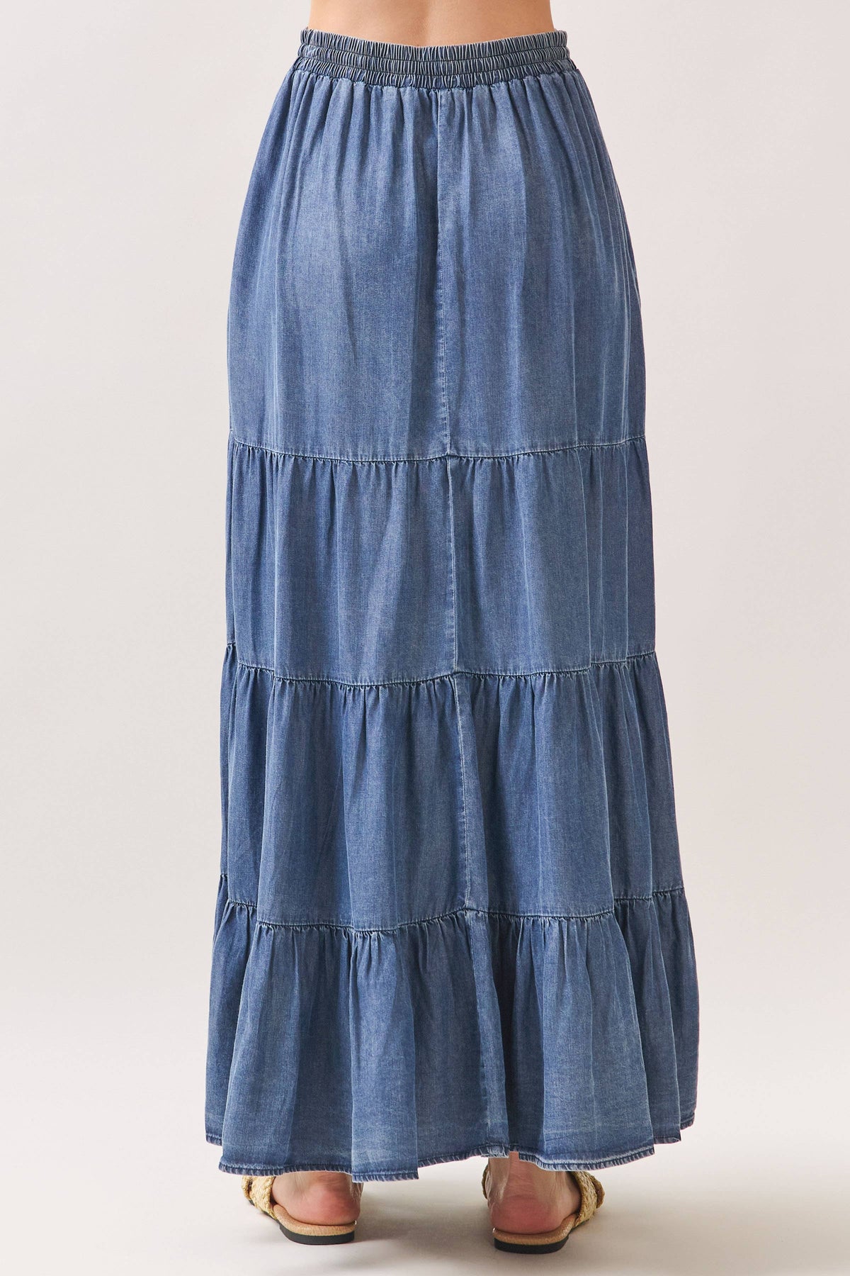 Josie Tencel Tiered Maxi Skirt
