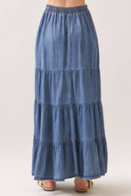 Load image into Gallery viewer, Josie Tencel Tiered Maxi Skirt
