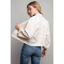 Load image into Gallery viewer, Linen Crop Jacket
