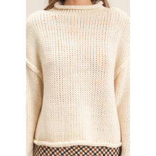 Load image into Gallery viewer, Harvest Moon Rolled Collar Sweater
