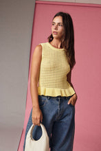 Load image into Gallery viewer, Ciara Knit Peplum Top (2 Colors)
