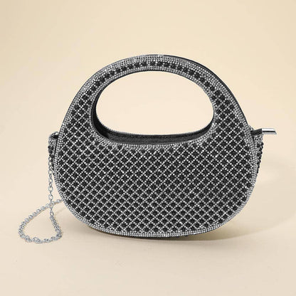 Pearl Rhinestone Evening Crossbody Handbag