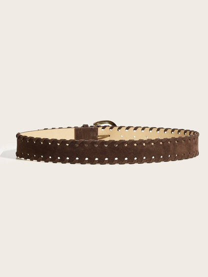 Vintage Suede Whipstitch Belt