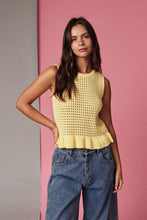 Load image into Gallery viewer, Ciara Knit Peplum Top (2 Colors)
