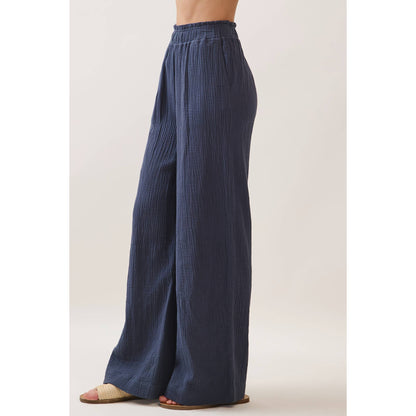 Ocean Beach Gauze Wide Leg Pant