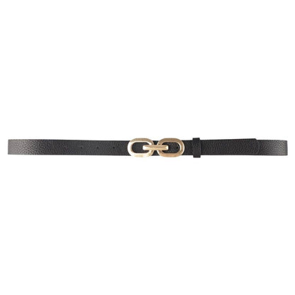LINK DESIGN BUCKLE SKINNY BELT