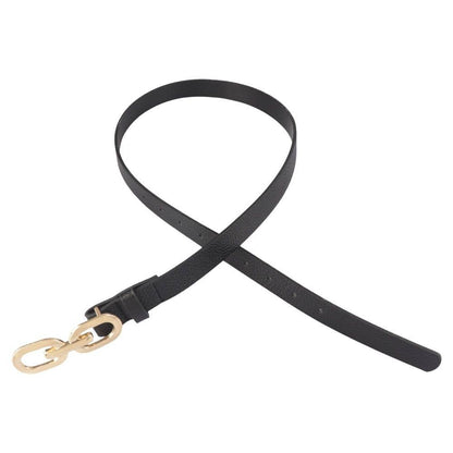 LINK DESIGN BUCKLE SKINNY BELT