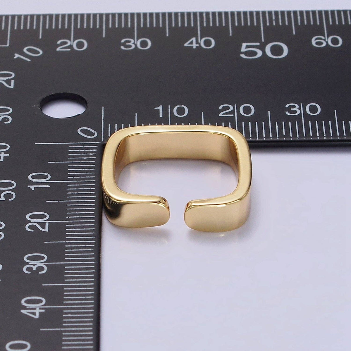 14K Gold Filled Square Geometric Band Ring
