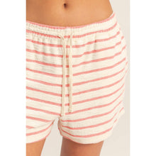 Load image into Gallery viewer, Terry Cloth Stripe Drawstring Short
