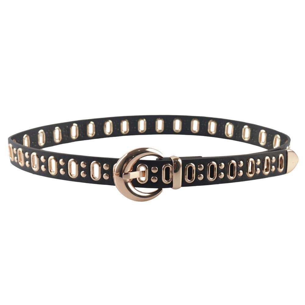 Metal Grommet Buckle Belt