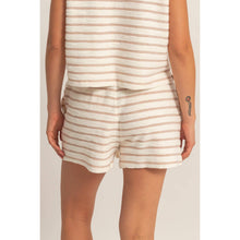Load image into Gallery viewer, Terry Cloth Stripe Drawstring Short

