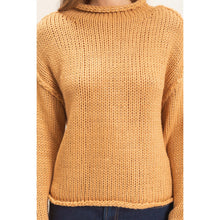 Load image into Gallery viewer, Harvest Moon Rolled Collar Sweater
