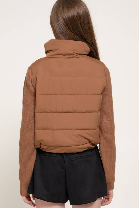 The Brielle Knit Sleeve Puffer Jacket