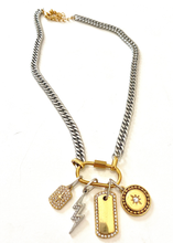 Load image into Gallery viewer, Carabiner Charm Amulet Necklace

