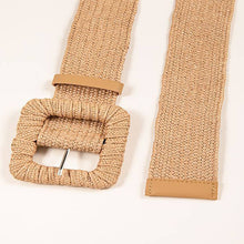 Load image into Gallery viewer, WOVEN SQUARE BUCKLE ELASTIC WAISTBAND
