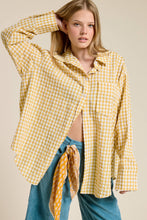 Load image into Gallery viewer, Paige Gingham Button Down Shirt (2 Colors)

