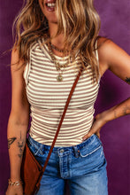 Load image into Gallery viewer, Daisy Stripe Muscle Tank

