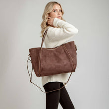 Load image into Gallery viewer, Faux Suede Tote

