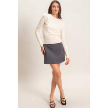 Load image into Gallery viewer, Crew Neck Sweater With Ribbed Hem (2 Colors)
