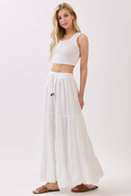 Load image into Gallery viewer, Coconut Tiered Maxi Skirt

