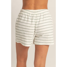 Load image into Gallery viewer, Terry Cloth Stripe Drawstring Short
