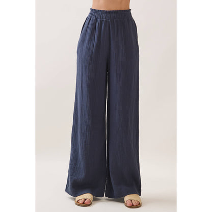 Ocean Beach Gauze Wide Leg Pant