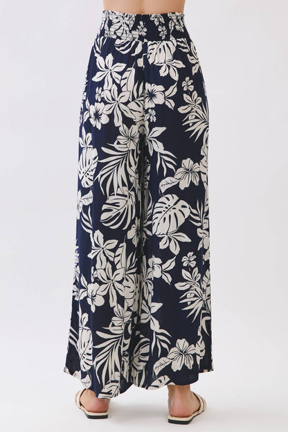Island Nights Smocked Wide Leg Pant