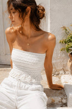 Load image into Gallery viewer, Lacewave Crochet Peplum Tube Top
