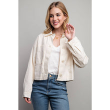 Load image into Gallery viewer, Linen Crop Jacket

