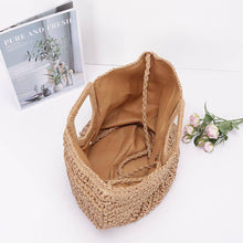 Load image into Gallery viewer, Half Moon Straw Bag
