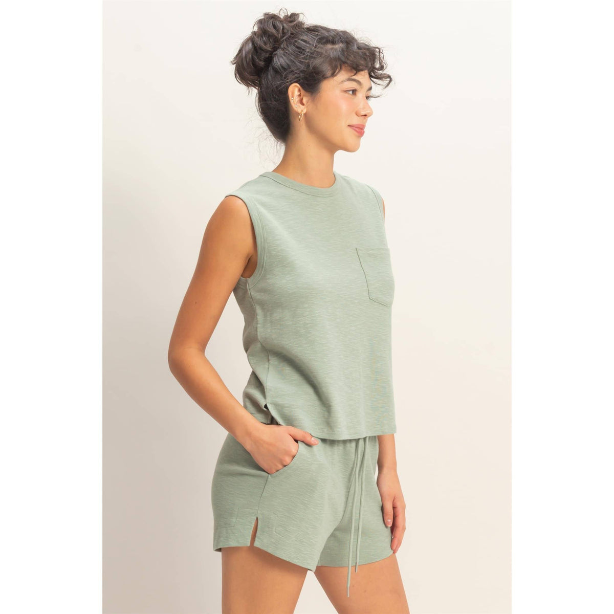 Pocket Cotton Tank (5 Colors)
