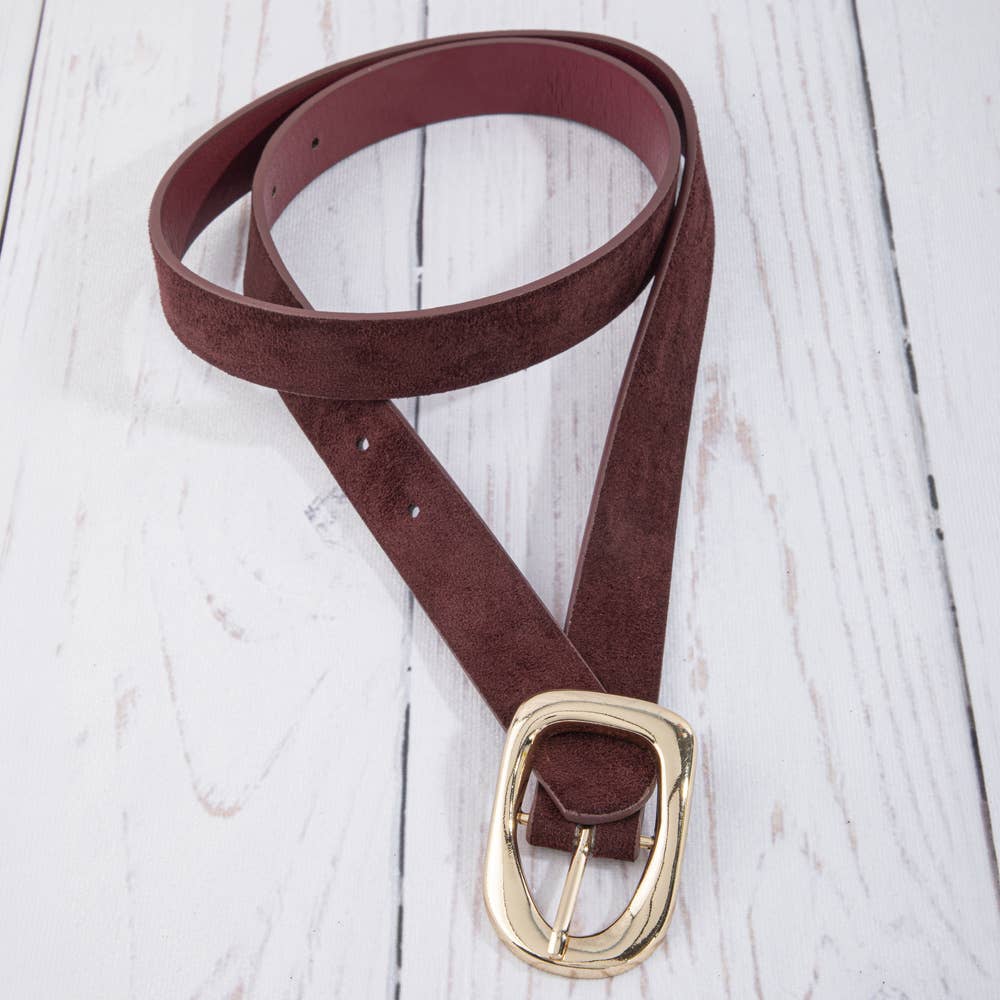 Faux Suede Belt