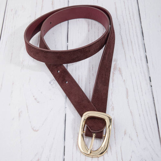 Faux Suede Belt