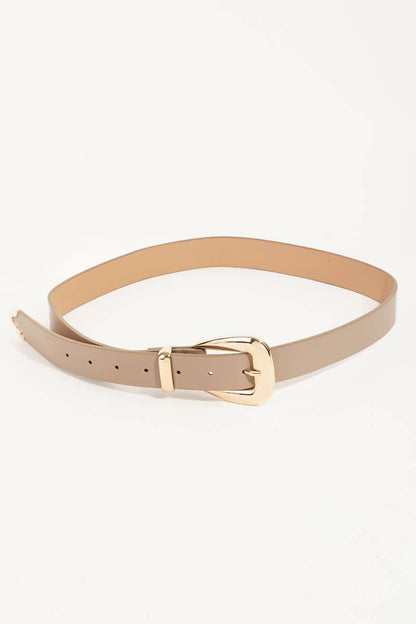 Smooth Vegan Leather Belt