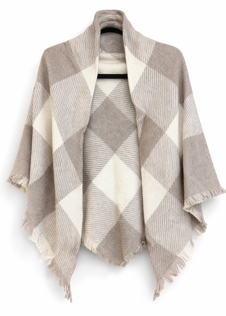 Estate Plaid Triangle Wrap