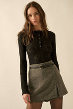 Load image into Gallery viewer, Floral Lace Raglan-Sleeve Henley Top
