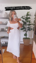 Load and play video in Gallery viewer, Bridgette Side Cutout Midi Dress
